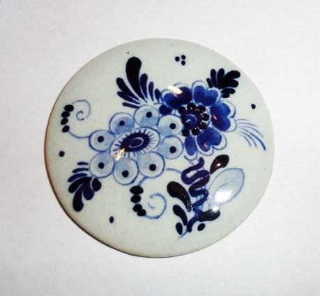 Cabochon Delfts blauw, Antiek en Kunst, Verzenden