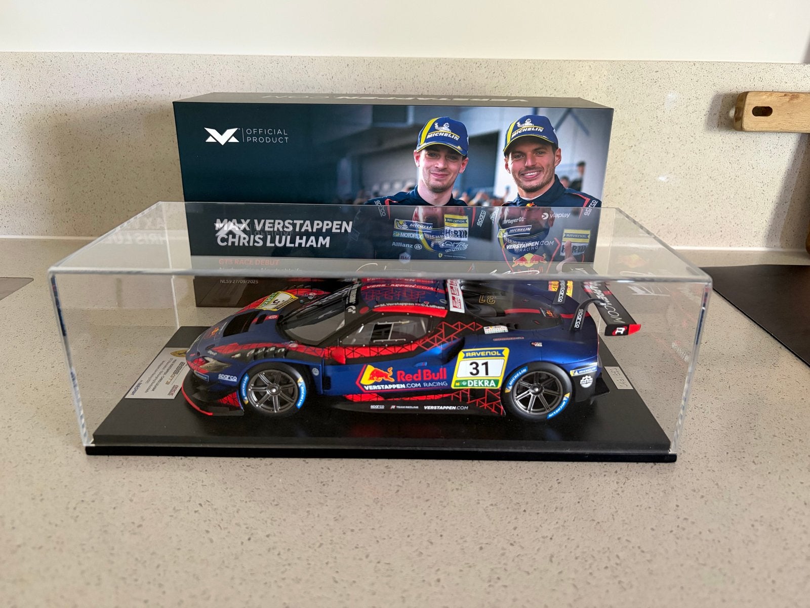 Max Verstappen Ferrari 296 GT3 (1:18), 1:50 of kleiner, Auto, Nieuw, Ophalen
