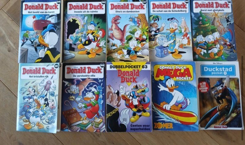 10 Donald Duck pockets, Meerdere stripboeken, Ophalen of Verzenden, Zo goed als nieuw