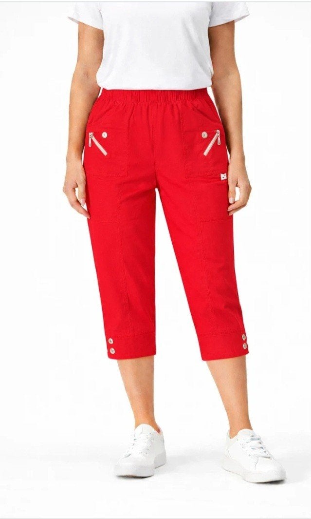 Rode capri broek Cherry Berry Maat 50 of 52, Kleding | Dames, Cherry Berry, C, Nieuw, Ophalen of Verzenden