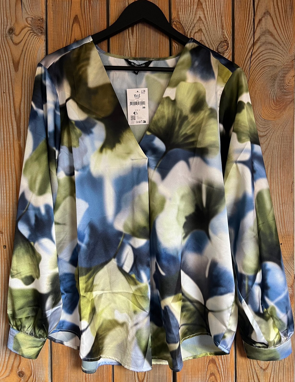 Nieuwe glanzende blouse MS Mode maat 38, Ophalen of Verzenden, Nieuw, Maat 38/40 (M), Meerkleurig