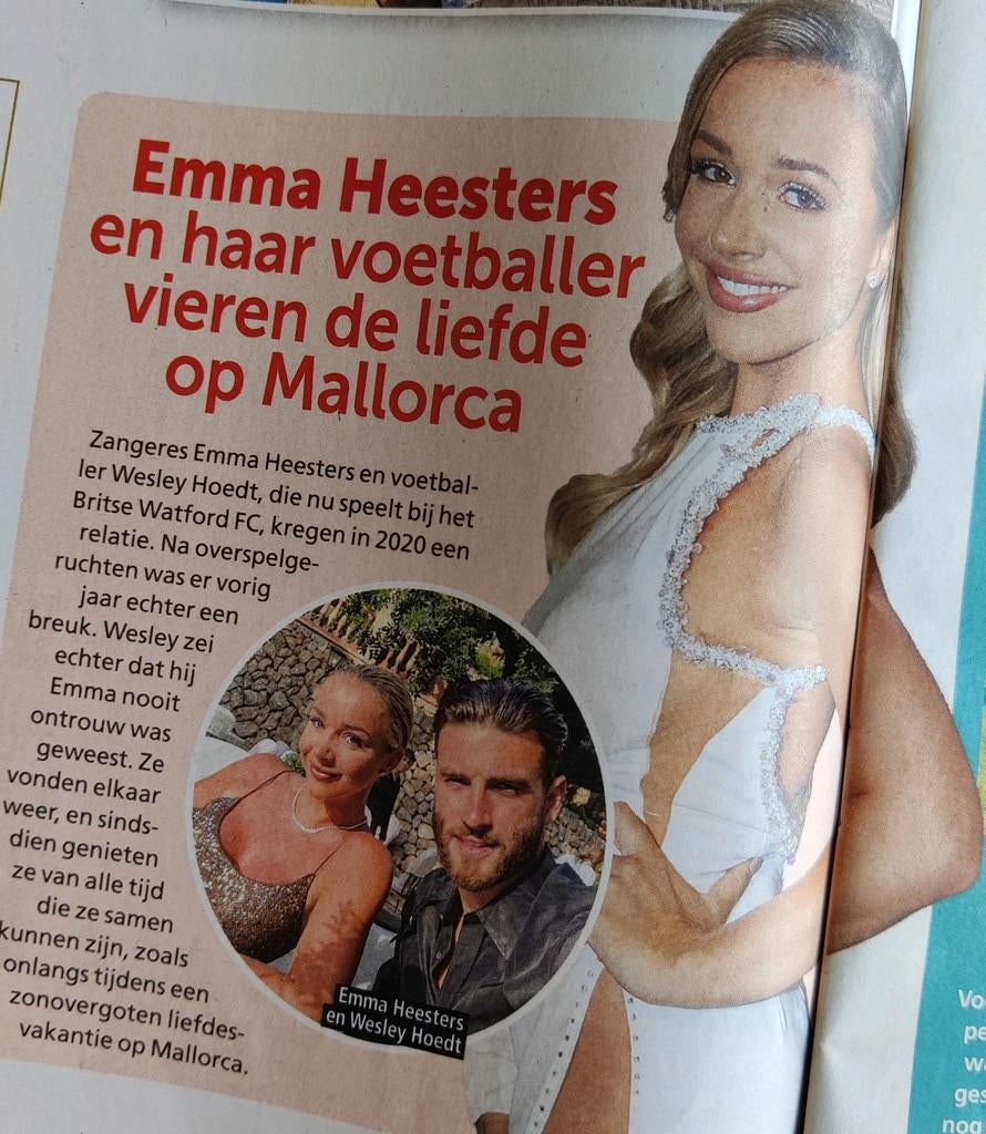 Emma Heesters Artikel Knipsel uit 2024, Verzamelen, Ophalen of Verzenden, 1980 tot heden, Knipsel(s)