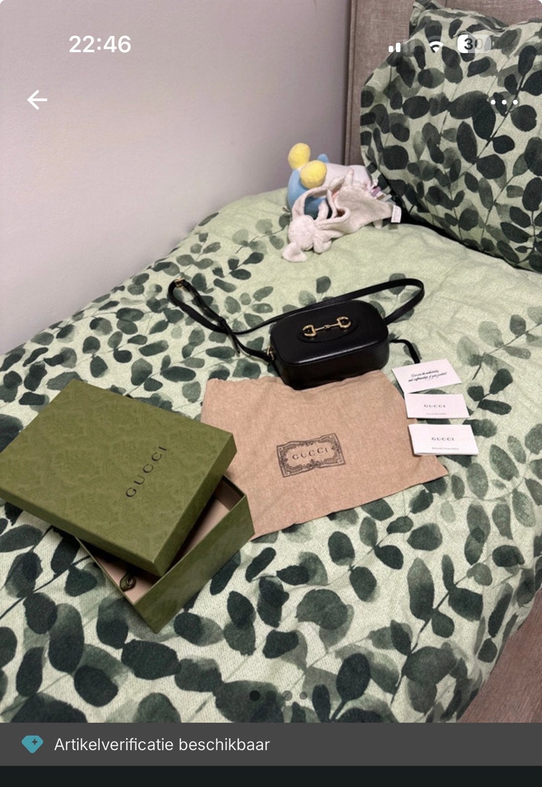 Gucci Horsebit 1955 kleine cameratas - Zwart, Ophalen of Verzenden, Zo goed als nieuw, Zwart, Schoudertasje