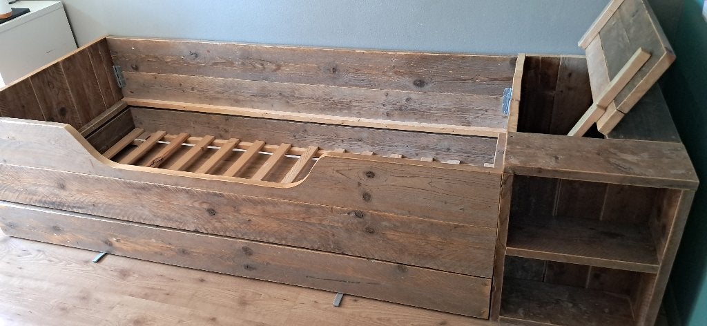 Foto 5 van Steigerhout bed