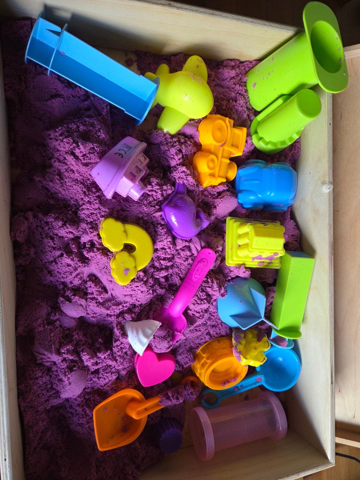 Kinetisch zand met houten doos., Ophalen, Gebruikt, Overige typen