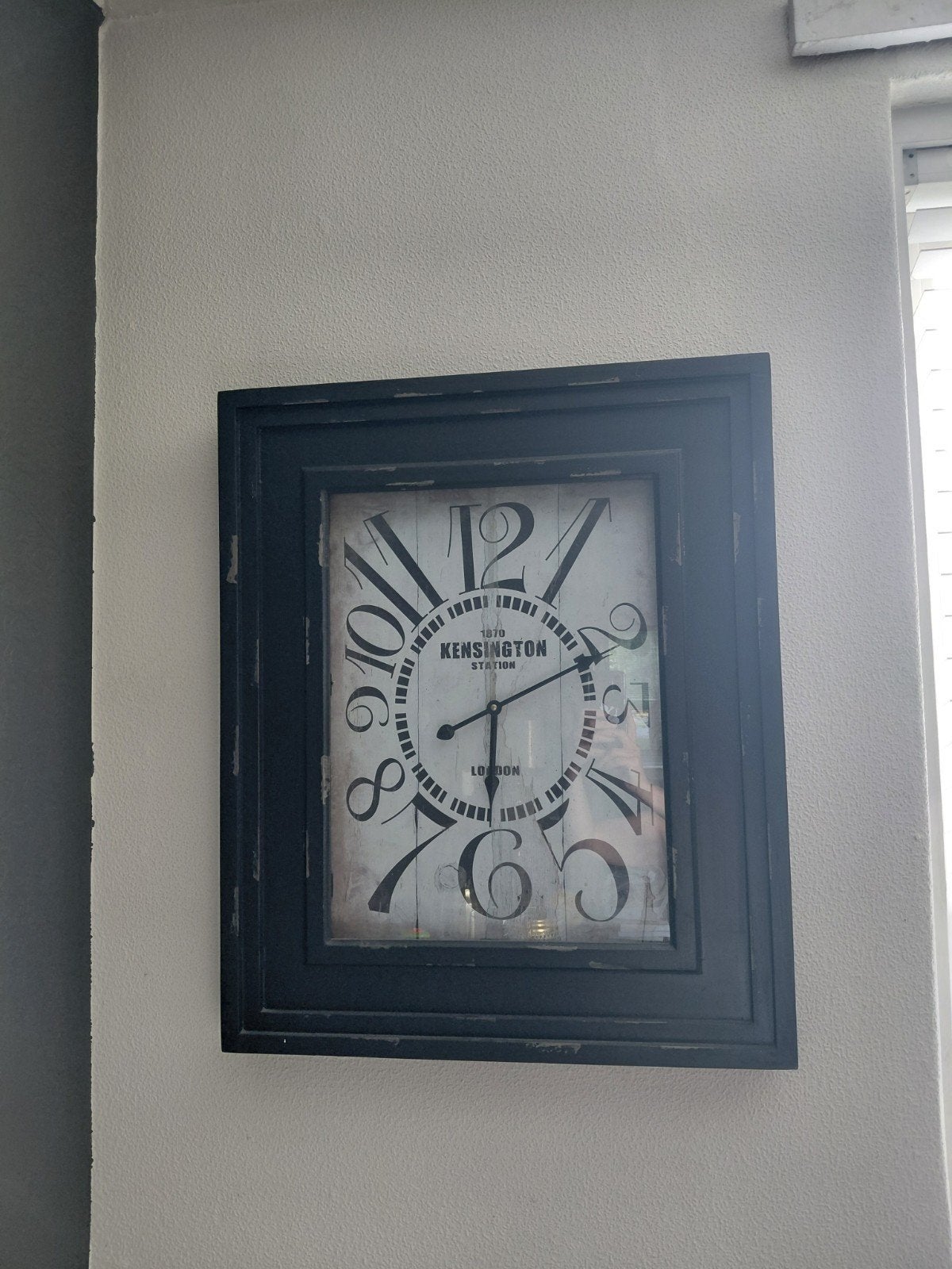 Grote zware wandklok, Ophalen, Zo goed als nieuw, Wandklok