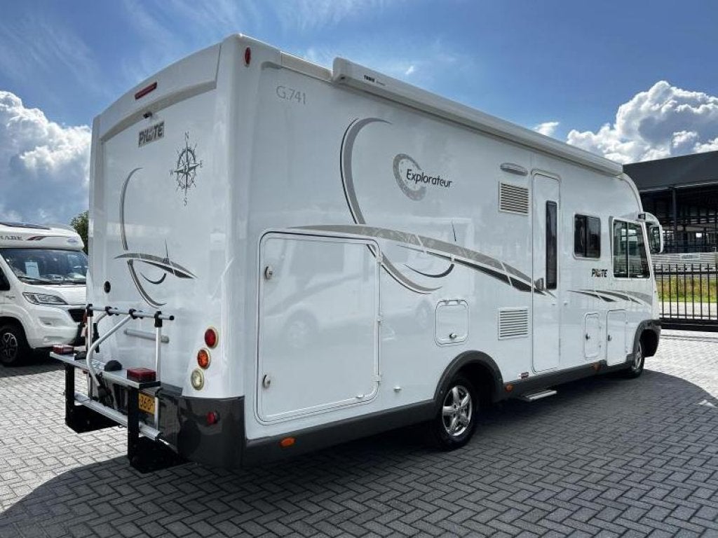 Pilote Explorateur G 741 Dwarsbed/Hefbed/Alde/2012/Euro-5, Caravans en Kamperen, Campers, Integraal, Fiat, Pilote, 7 tot 8 meter
