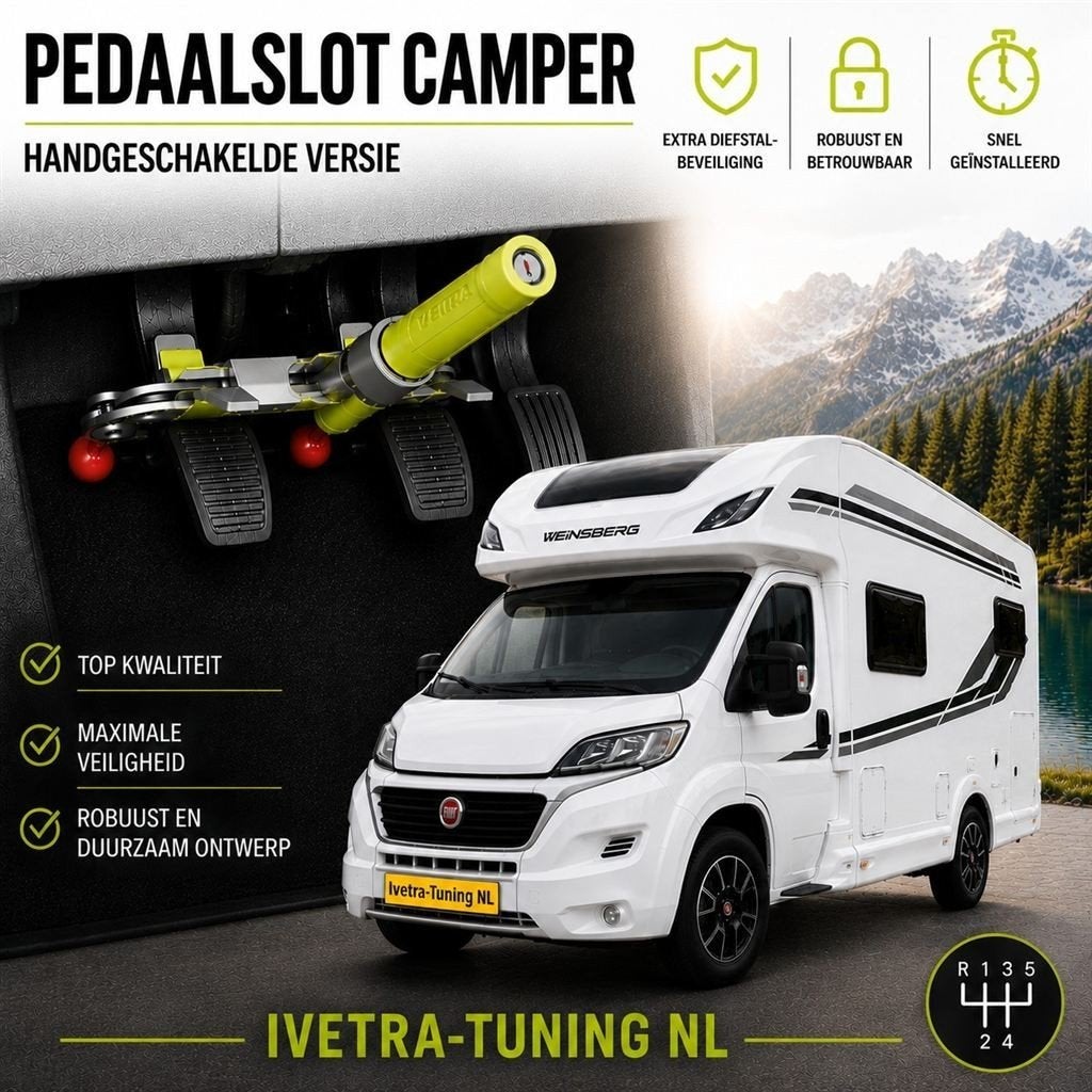 Bullock Pedaalslot Camper | Beveiliging Camper, Ophalen of Verzenden, Info@ivetra-tuning.nl | www.ivetra-tuning.nl, Ivetra-Tuning NL