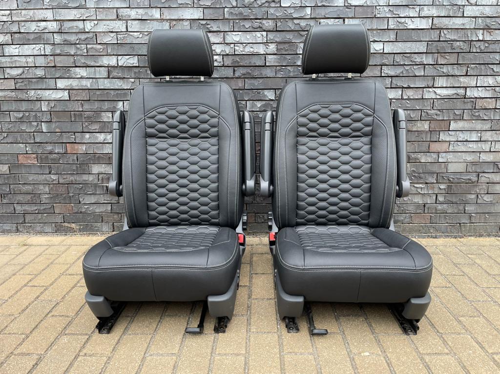 Volkswagen Transporter T6 comfort stoelen leer nieuw zilver, Auto-onderdelen, Interieur en Bekleding, Ophalen, Nieuw, Volkswagen