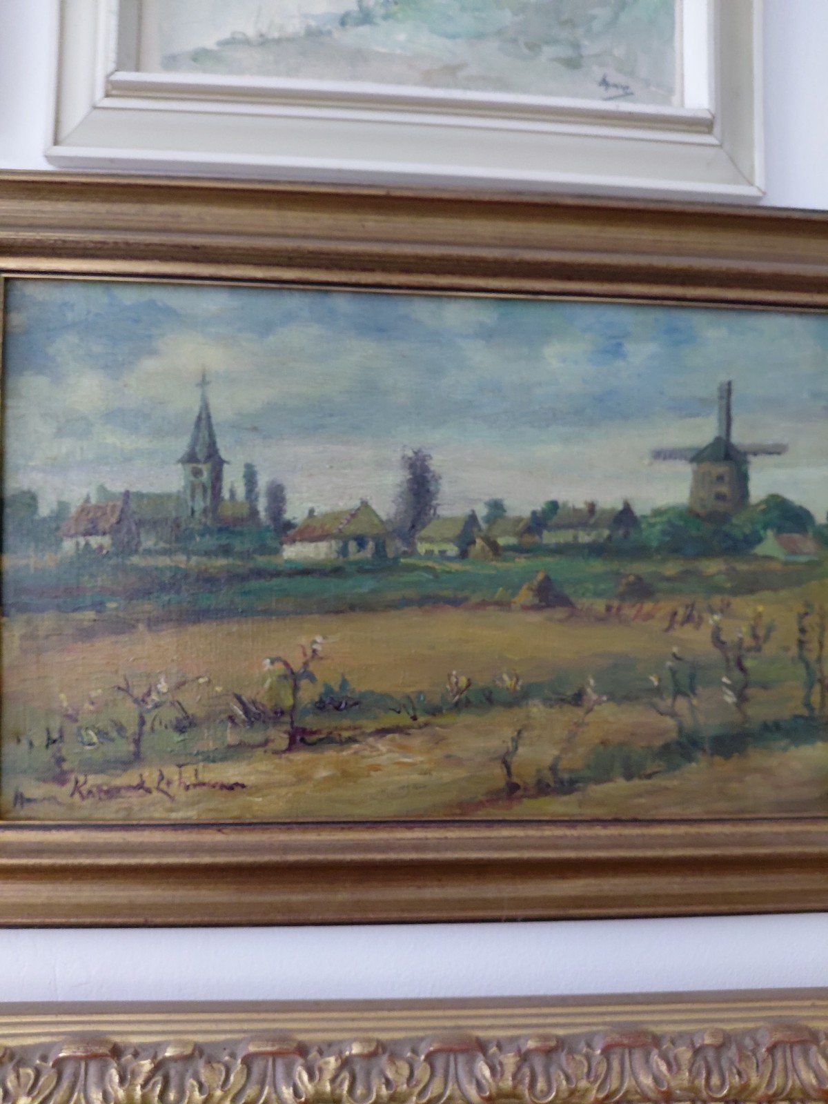 schilderij Anna Lehman Koppenol gezicht op, Antiek en Kunst, Ophalen of Verzenden
