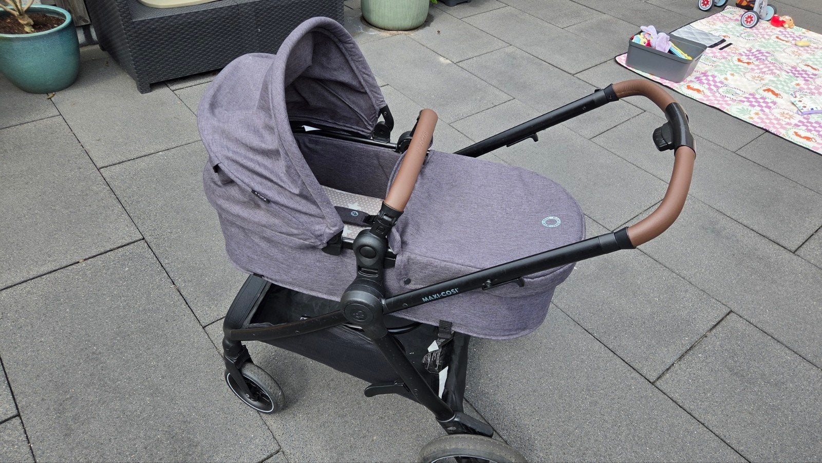 Maxi Cosi Zelia S Trio Kinderwagen - Complete Set, Kinderen en Baby's, Kinderwagens en Combinaties, Ophalen of Verzenden, Verstelbare duwstang