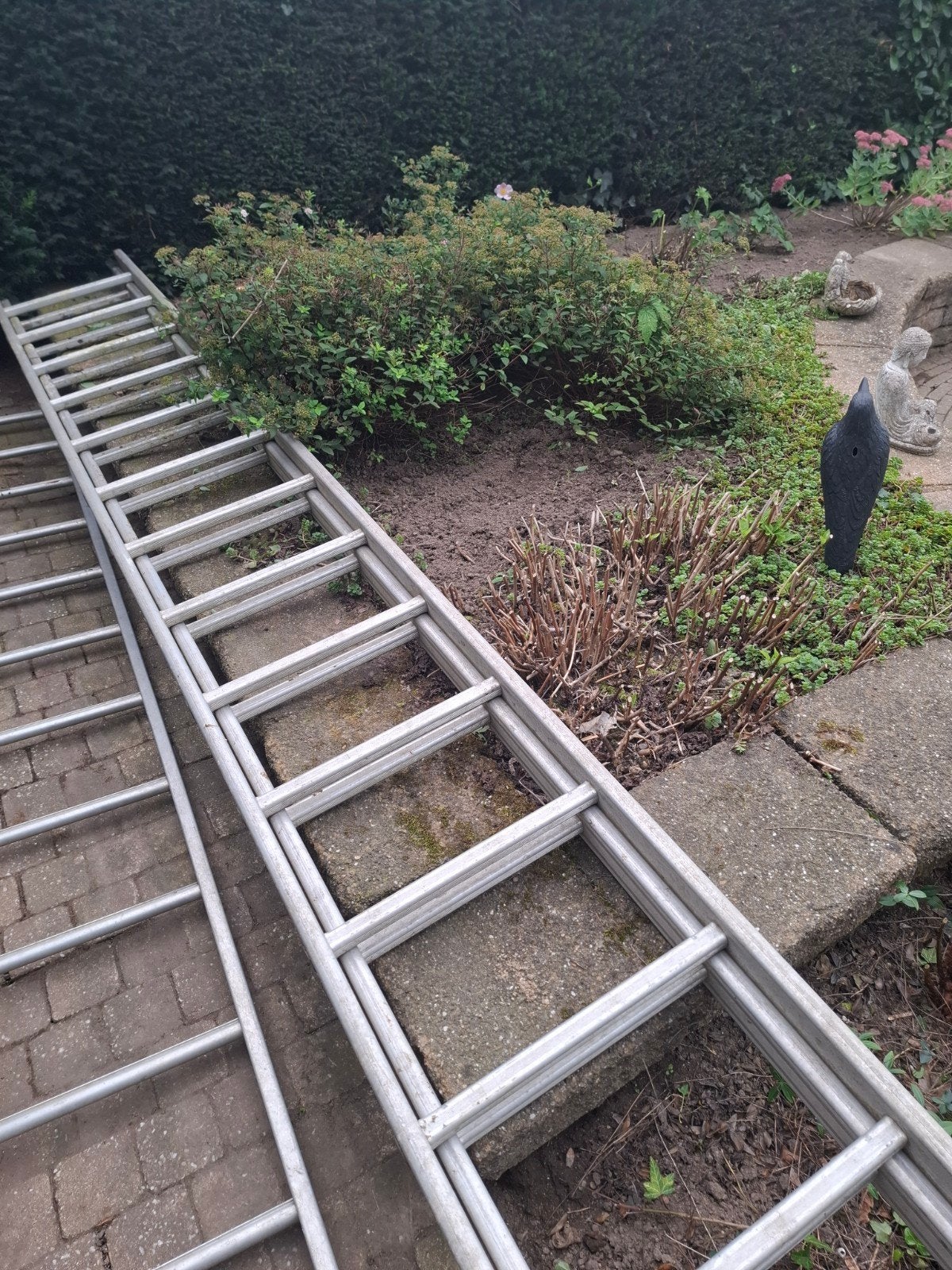 2 delige uitschuifbare ladder per deel 3,78 meter, Ophalen, Gebruikt, 4 meter of meer