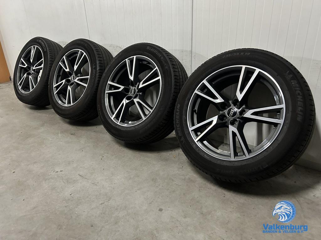 6mm! Originele Audi Q5 SQ5 80A 19 inch antraciete velgen 5x1