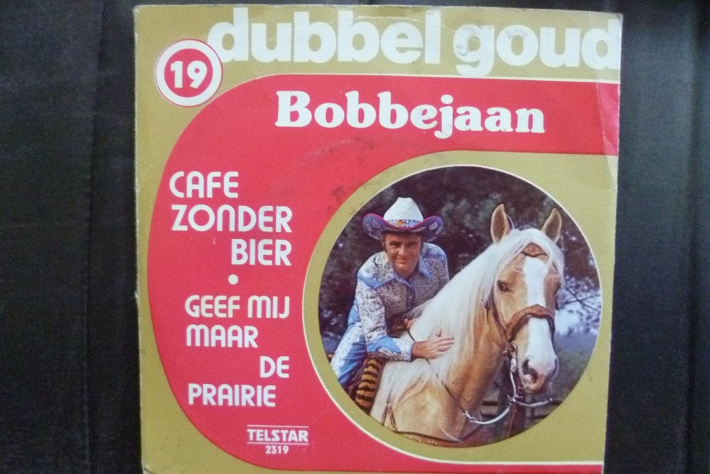Bobbejaan -Cafe Zonder Bier/Geef Mij Maar De Prairie/telstar, 7 inch, Zo goed als nieuw, Overige typen, Nederlandstalig