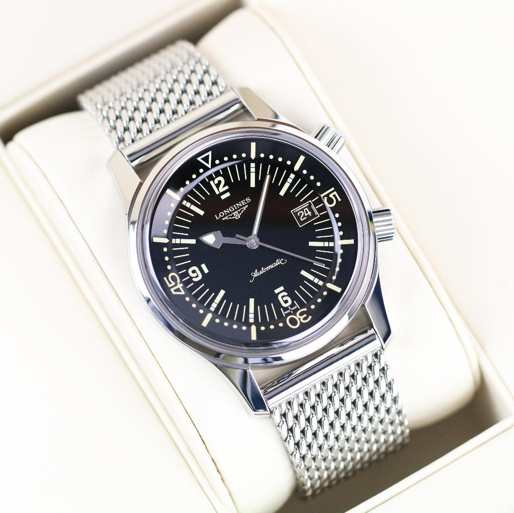 Longines Legend Diver 42 (Zeer goed/ 2021), Overige merken, Staal, Staal, Polshorloge