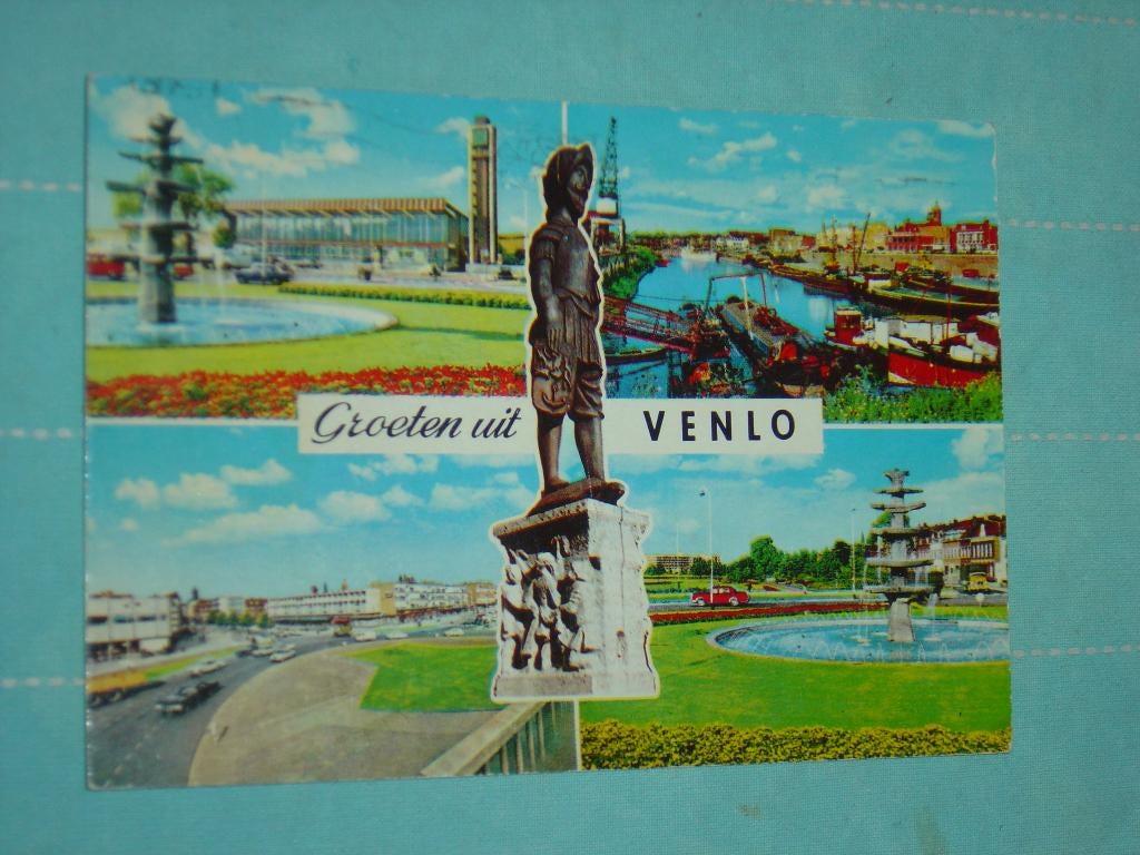 8) Kleuren ansichtkaart Venlo, Ophalen of Verzenden, 1960 tot 1980, Gelopen, Limburg