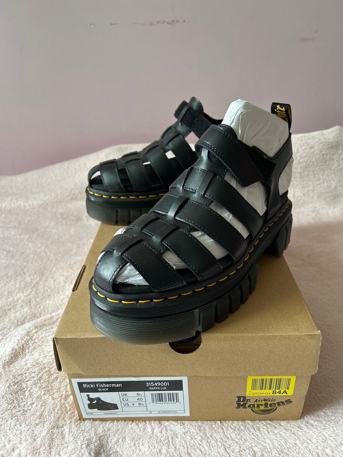 Dr. Martens Ricki Fisherman sandalen maat 40 nieuw, Zwart, Nieuw, Sandalen of Muiltjes, Ophalen of Verzenden