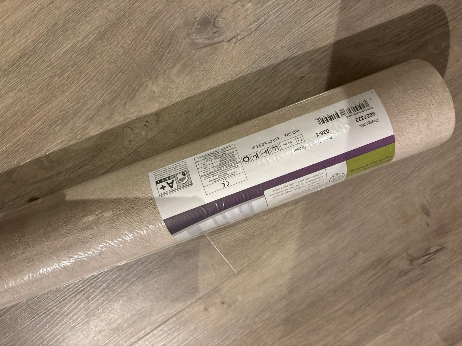 4x Vliesbehang zalm, Ophalen, Vliesbehang, 75 m² of meer, Structuur