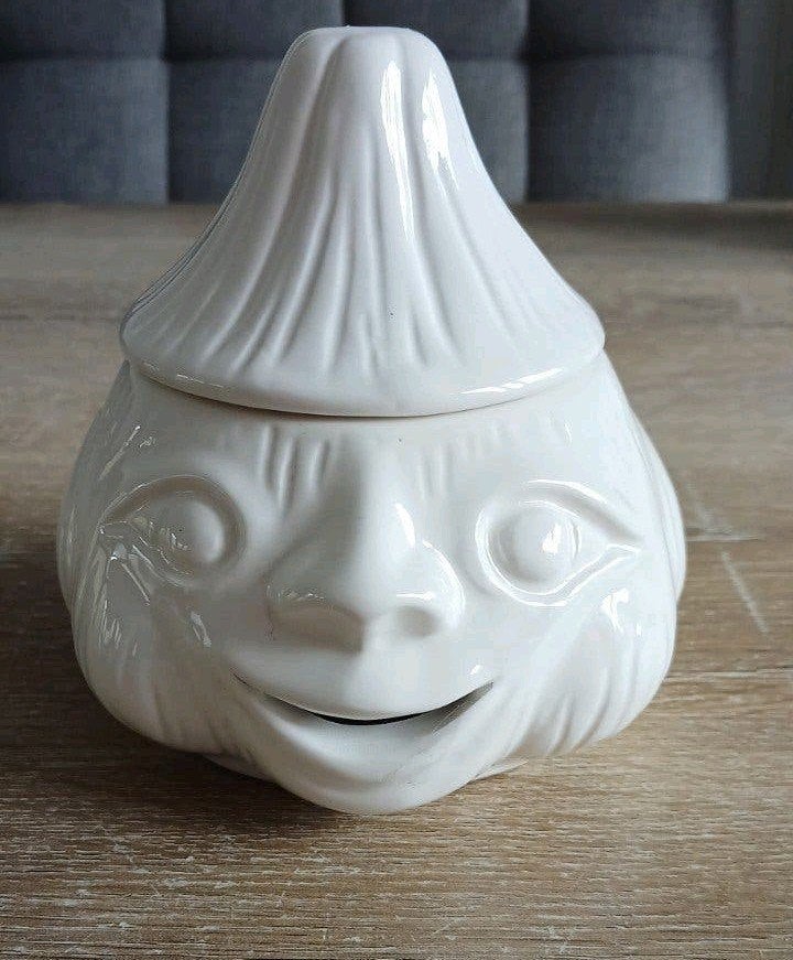 Vintage knoflookpot / uienpot knoflook ui bewaarpot keuken, Antiek en Kunst, Ophalen of Verzenden
