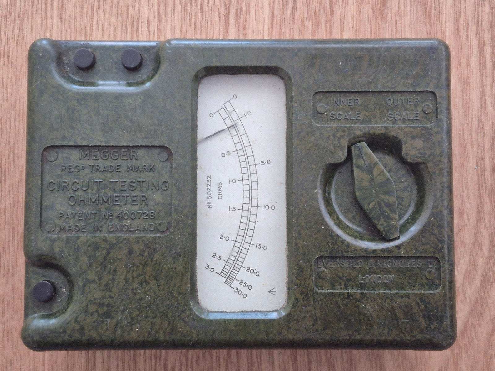 Brits militaire ohmmeter, Verzamelen, Militaria | Tweede Wereldoorlog, Verzenden, Engeland