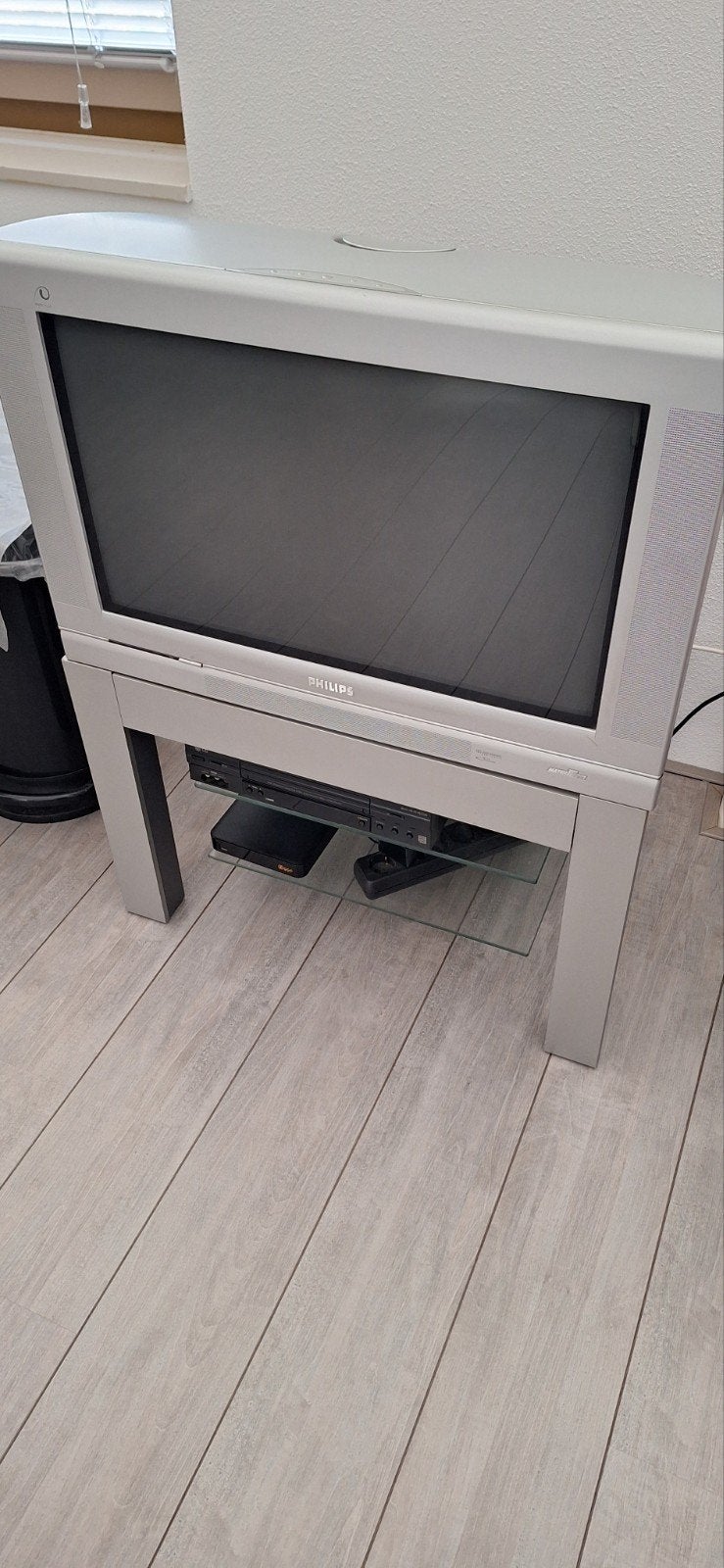 Philips Matchline CRT TV met philips meubel, Ophalen, Philips, Gebruikt, 50 Hz