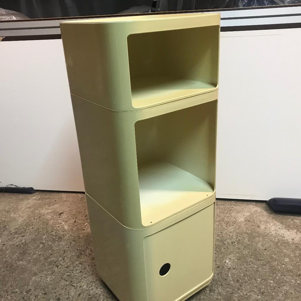 Anna Castelli trolley Kartell Componibili 4979 wit, Huis en Inrichting, Kunststof, Gebruikt, Minder dan 45 cm, Ophalen of Verzenden
