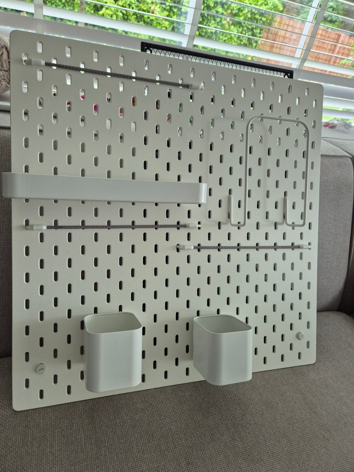 IKEA Skadis wandrek wit met accessoires, Ophalen of Verzenden