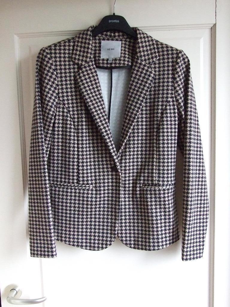 Ichi nieuw colbert zwart beige L/40, Kleding | Dames, Jasjes, Kostuums en Pakken, Maat 38/40 (M), Overige kleuren, Nieuw, Ophalen of Verzenden