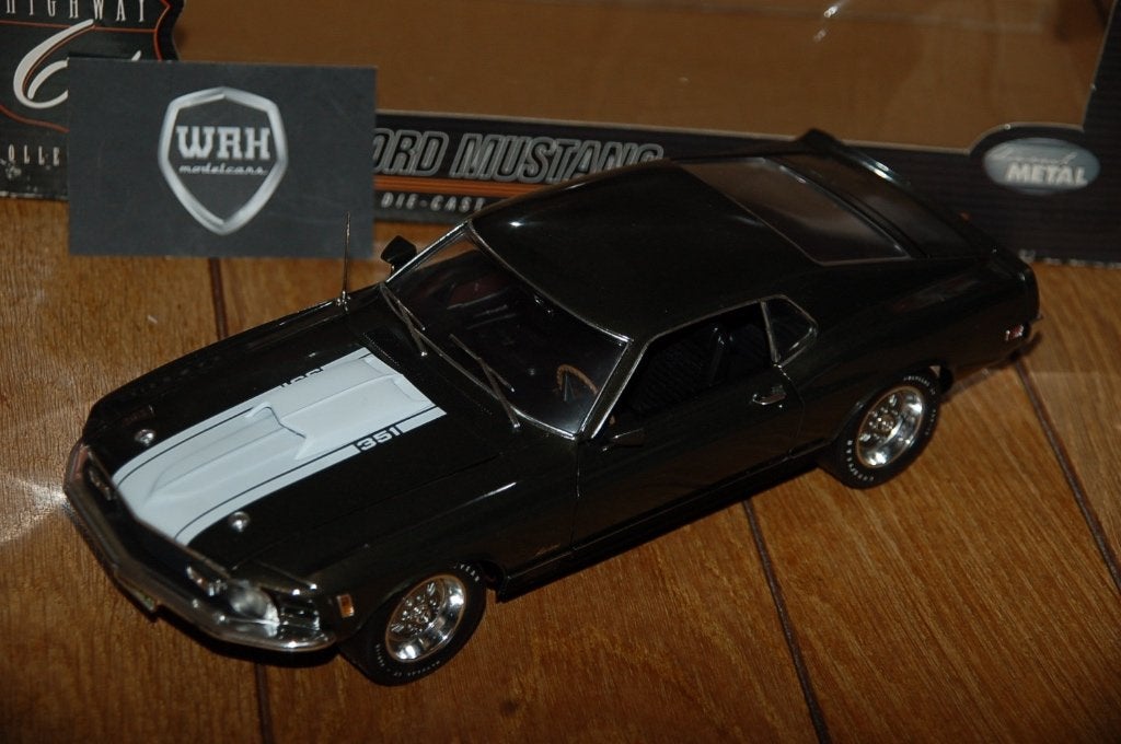 FORD MUSTANG BOSS 429 green Highway 61 diecast WRH, Verzenden, Zo goed als nieuw, Auto, Overige merken