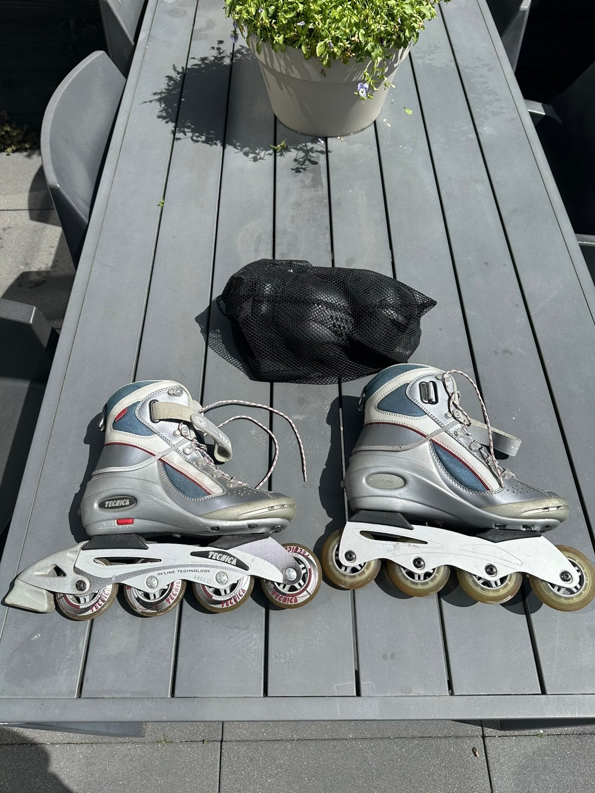 Skeelers met bescherming maat 39, Sport en Fitness, Skeelers, Ophalen of Verzenden, Gebruikt