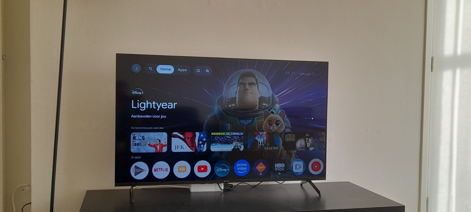 peaq 50 inch tv zgan, 50 Hz, Zo goed als nieuw, 100 cm of meer, Ophalen