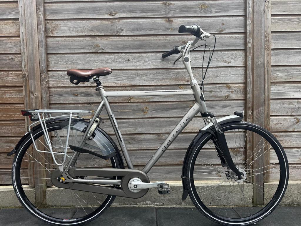Grote herenfiets Gazelle Paris 65cm, Ophalen, Versnellingen, Zo goed als nieuw, 65 cm of meer