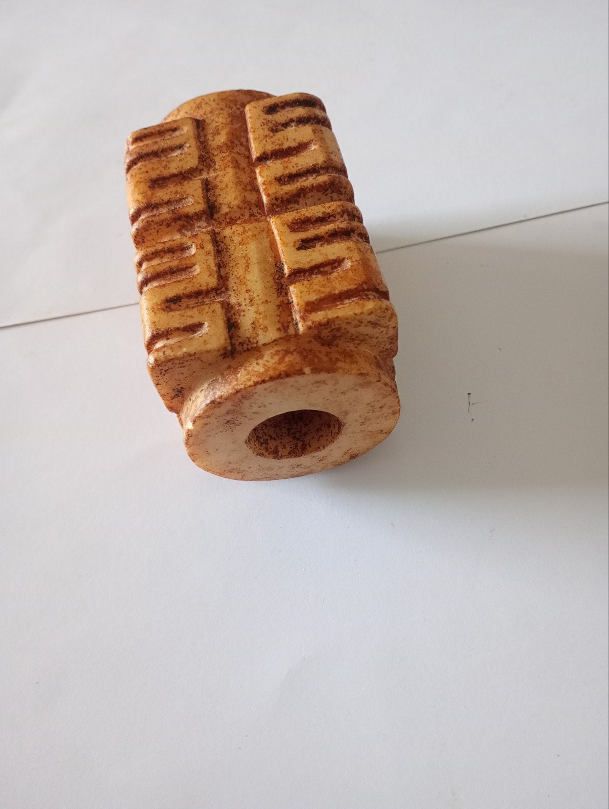 Oude Zware Chinese Cong van Jade Steen, Natuurlijk materiaal, Ophalen of Verzenden, China, Beeld