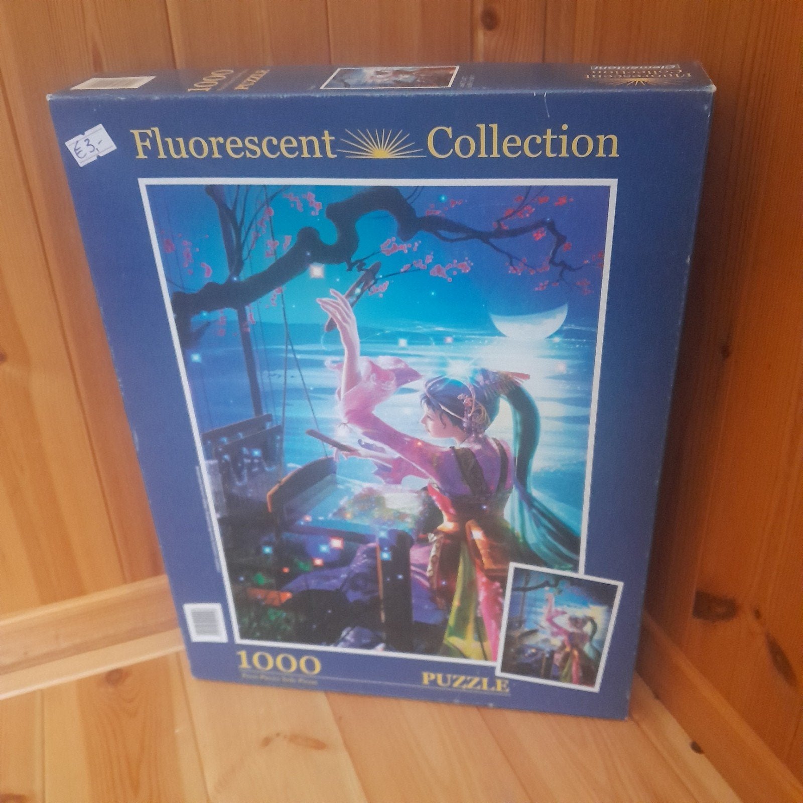Clementoni Fluorescent Collection 1000 stukjes legpuzzel, Ophalen of Verzenden, 500 t/m 1500 stukjes, Zo goed als nieuw, Legpuzzel