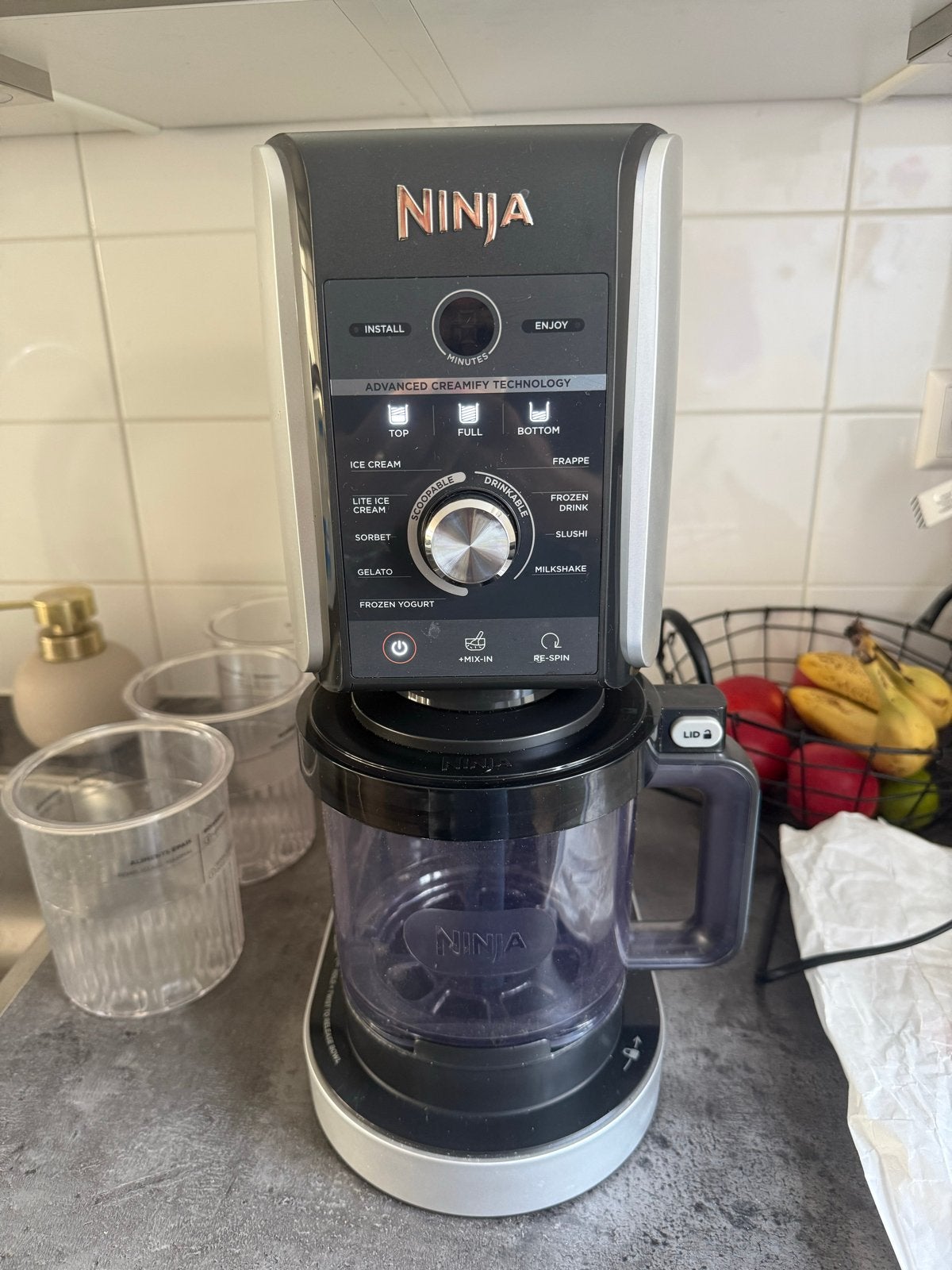 Ninja Creami IJsmachine - Maak zelf ijs, sorbet en meer!, Ophalen, Zo goed als nieuw, Blender