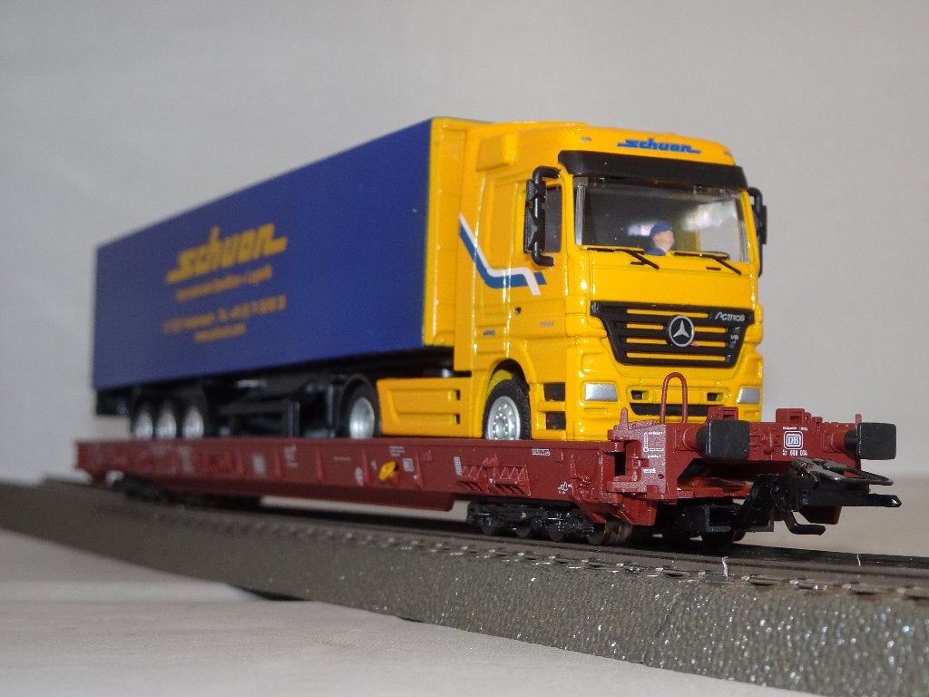 Marklin 47426 rollende landstrassewagon met truck OVP (#961), Hobby en Vrije tijd, Wisselstroom, Wagon, Ophalen of Verzenden, Zo goed als nieuw