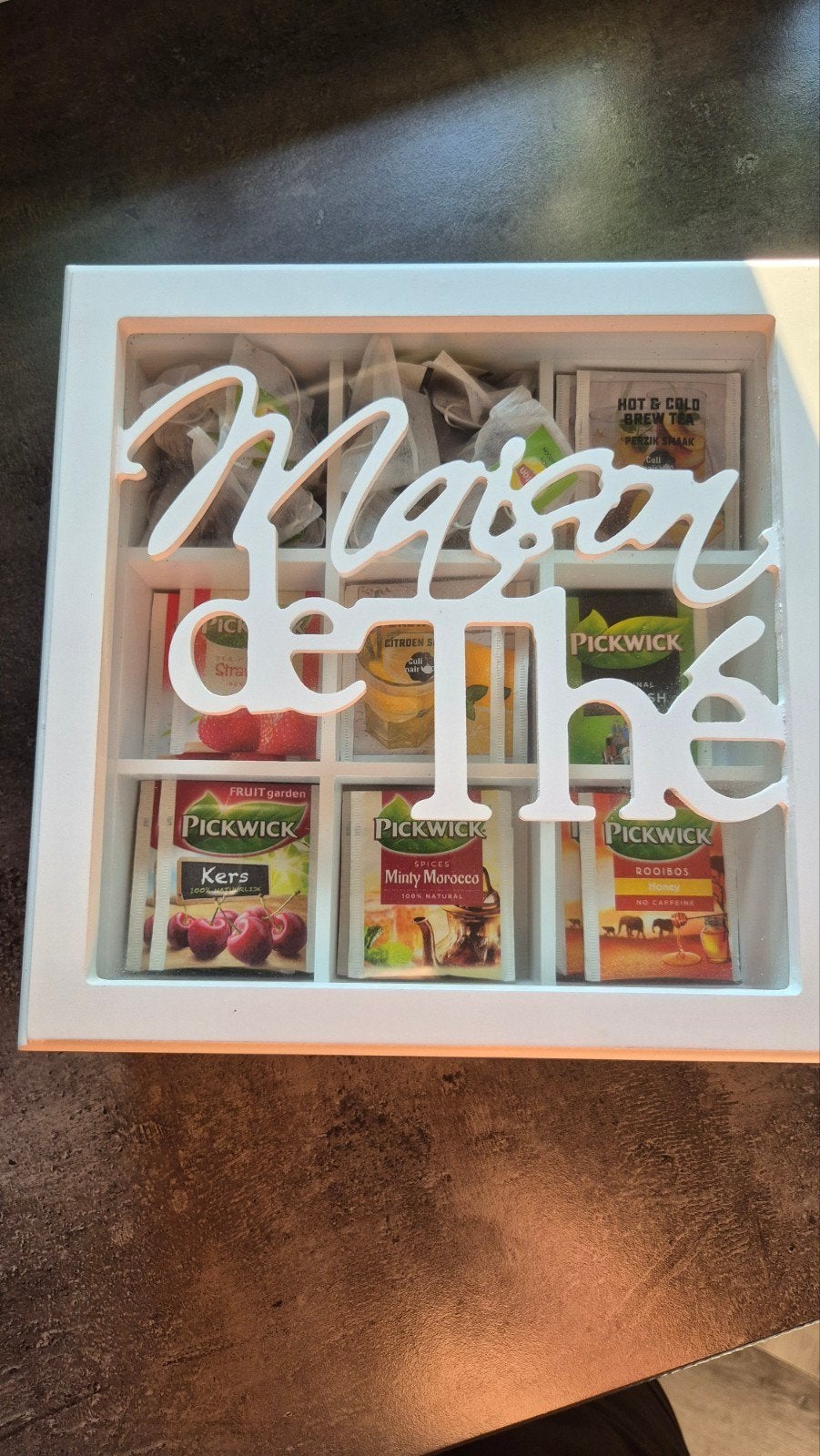 Riviera Maison Theedoos, Ophalen, Zo goed als nieuw, Wit, Theedoos