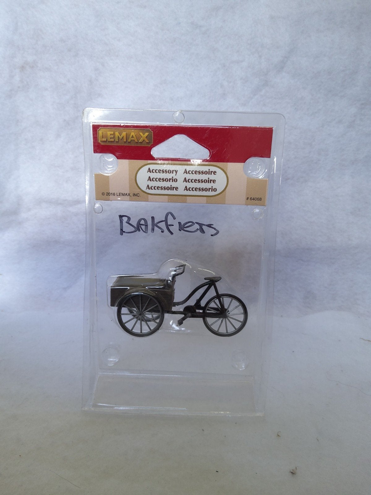 Lemax 64068 Bakfiets Miniatuur Accessoire  B6, Ophalen of Verzenden, Zo goed als nieuw