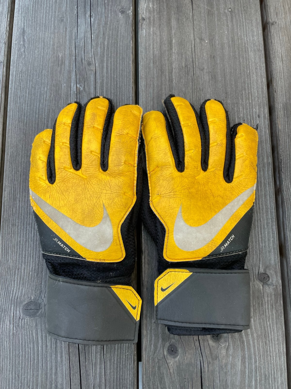 Nike keepershandschoenen maat 8 - Geel/Zwart, Ophalen, Gebruikt, Handschoenen