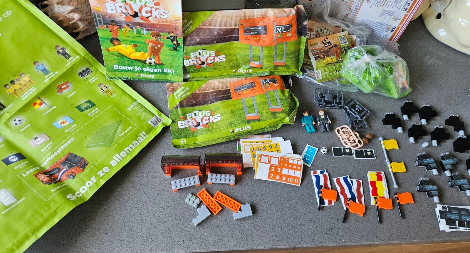 Plus Bricks EK Voetbalstadion onderdelen - Bouw je eigen EK, Ophalen of Verzenden, Nieuw
