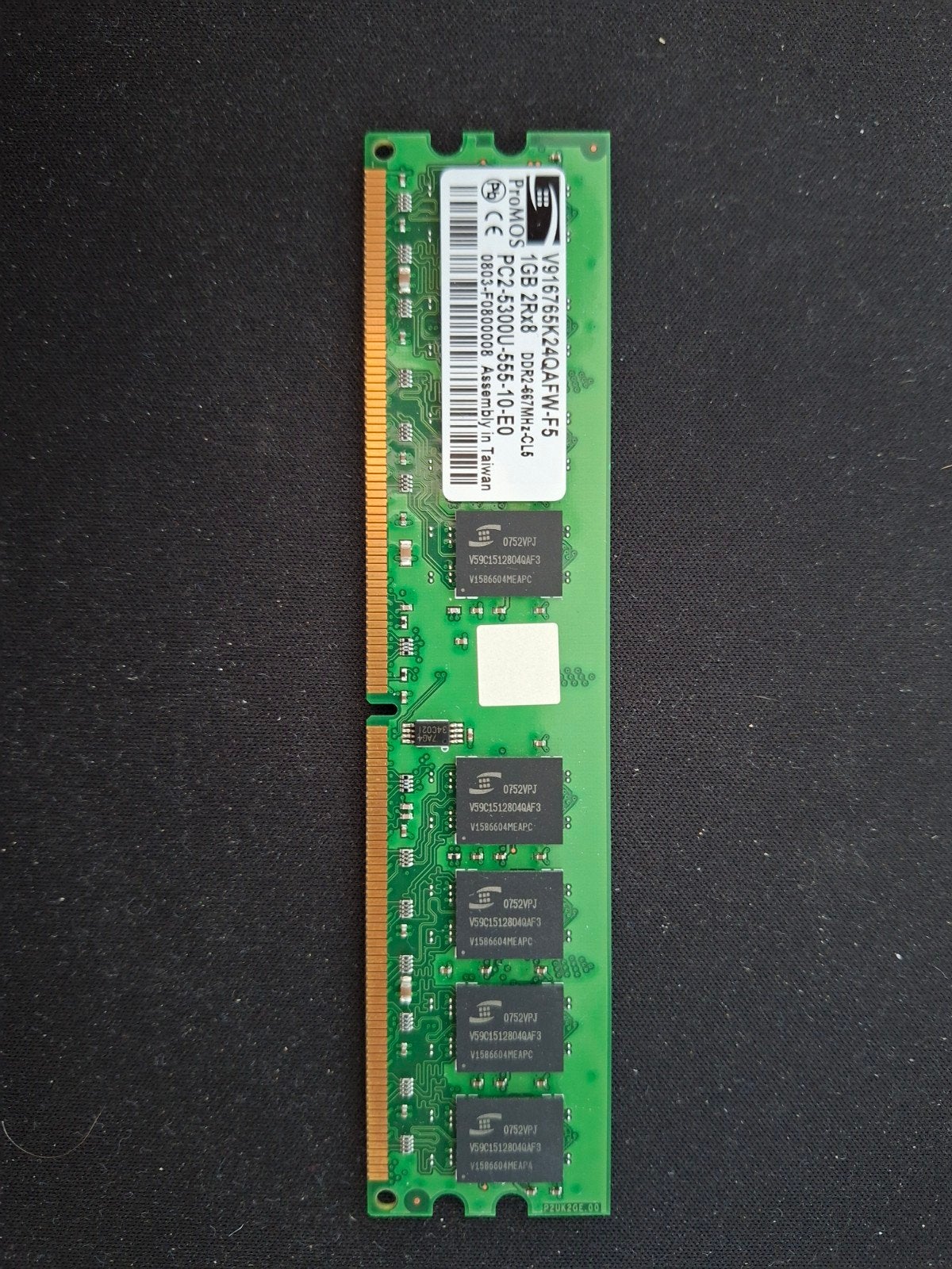 DDR2 - 1GB geheugen kaart, 1 GB of minder, Ophalen of Verzenden, Zo goed als nieuw, DDR2