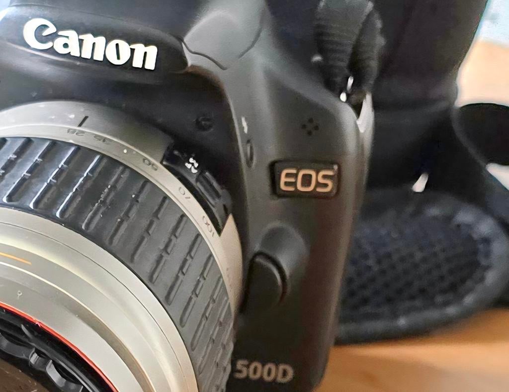 Canon EOS 500D spiegelreflex incl tas & extra toebehoren, Spiegelreflex, Canon, Ophalen of Verzenden, Zo goed als nieuw