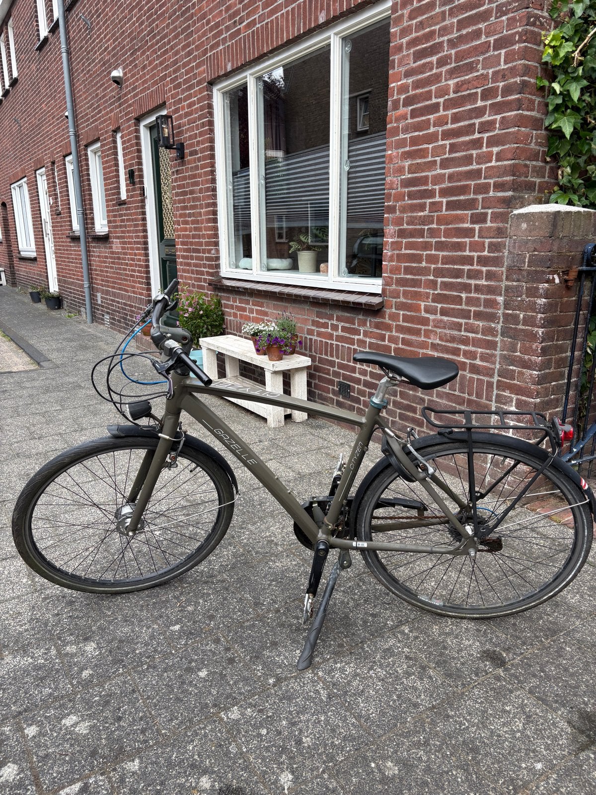 Gazelle Cityzen C7 herenfiets, Gebruikt, Velgrem, Versnellingen, Ophalen of Verzenden