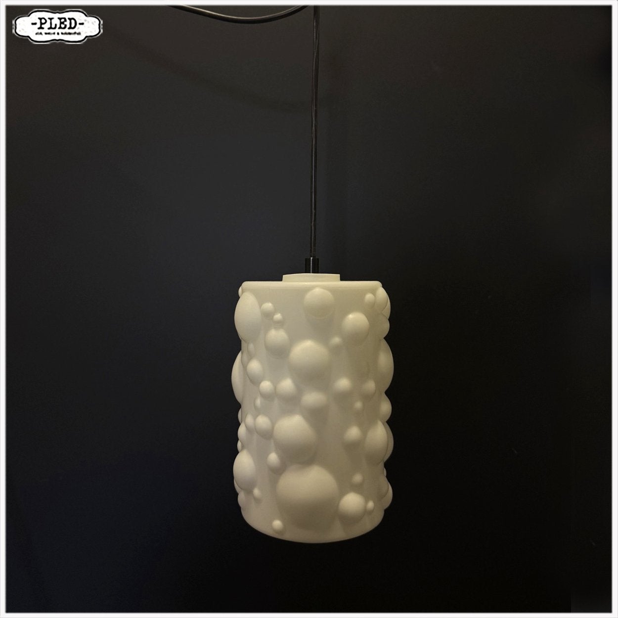 Space Age hanglamp Lamp Vintage Opalunr Glas 2 op voorraad, Glas, Nb, Nb, Nb