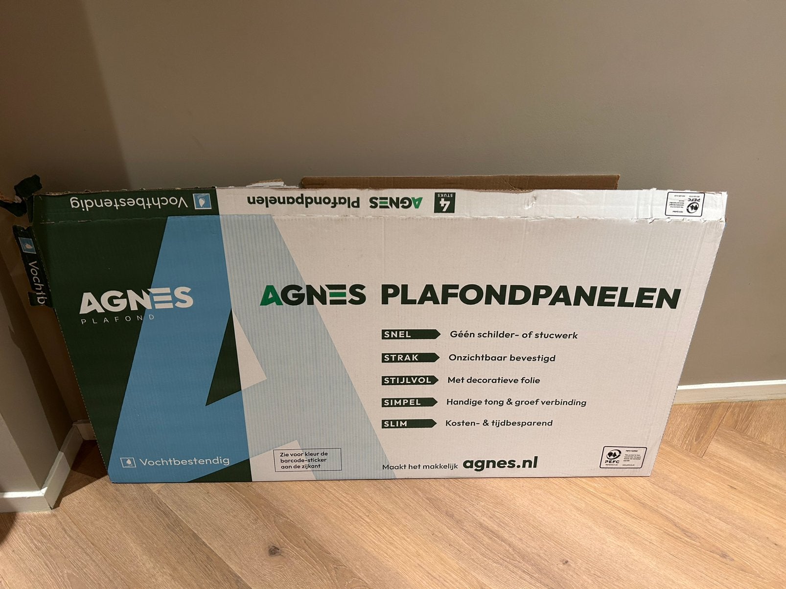 Agnes vochtbestendige plafondplaat – 1 plaat over, Ophalen, Nieuw