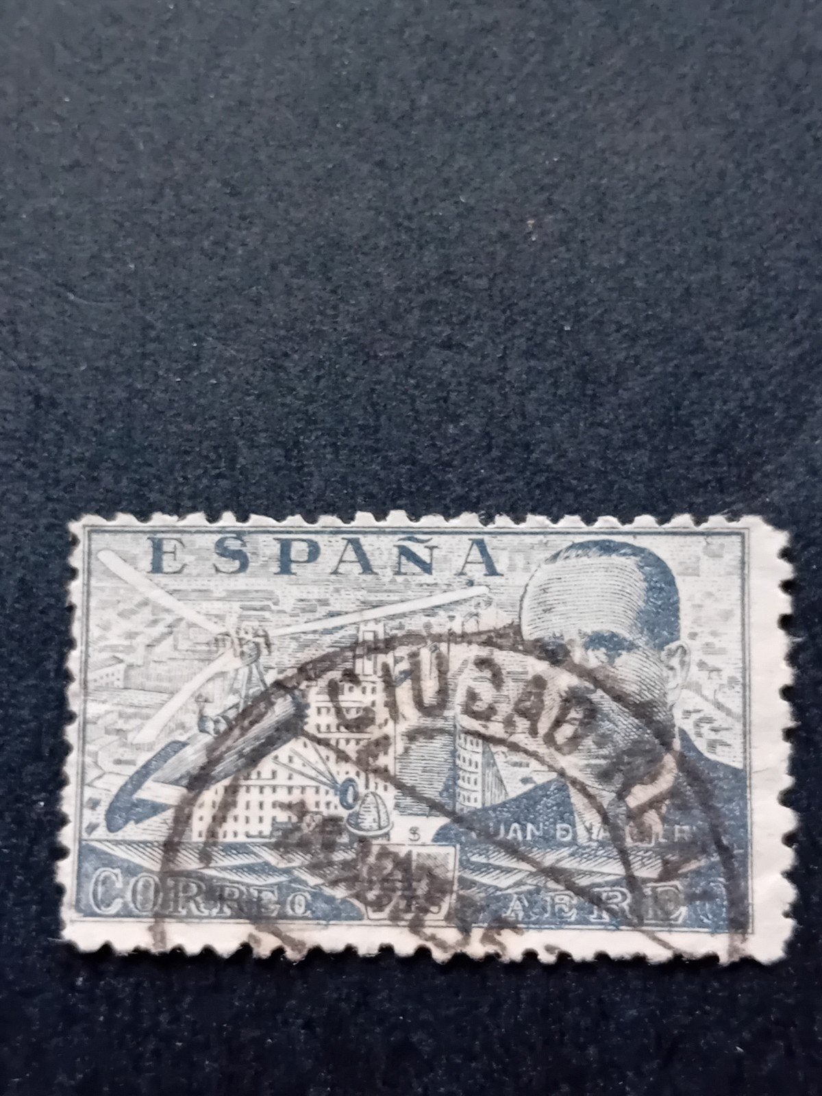 Gestempelde Spaanse postzegel - Correos Aereo, Ophalen of Verzenden