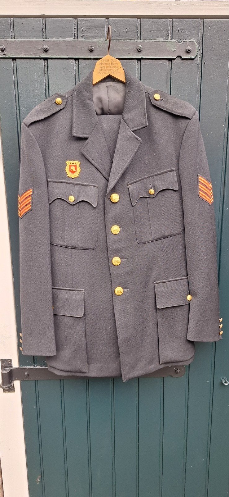 Brandweer gala Uniform - Maat 47, Ophalen of Verzenden, Gedragen, Zwart