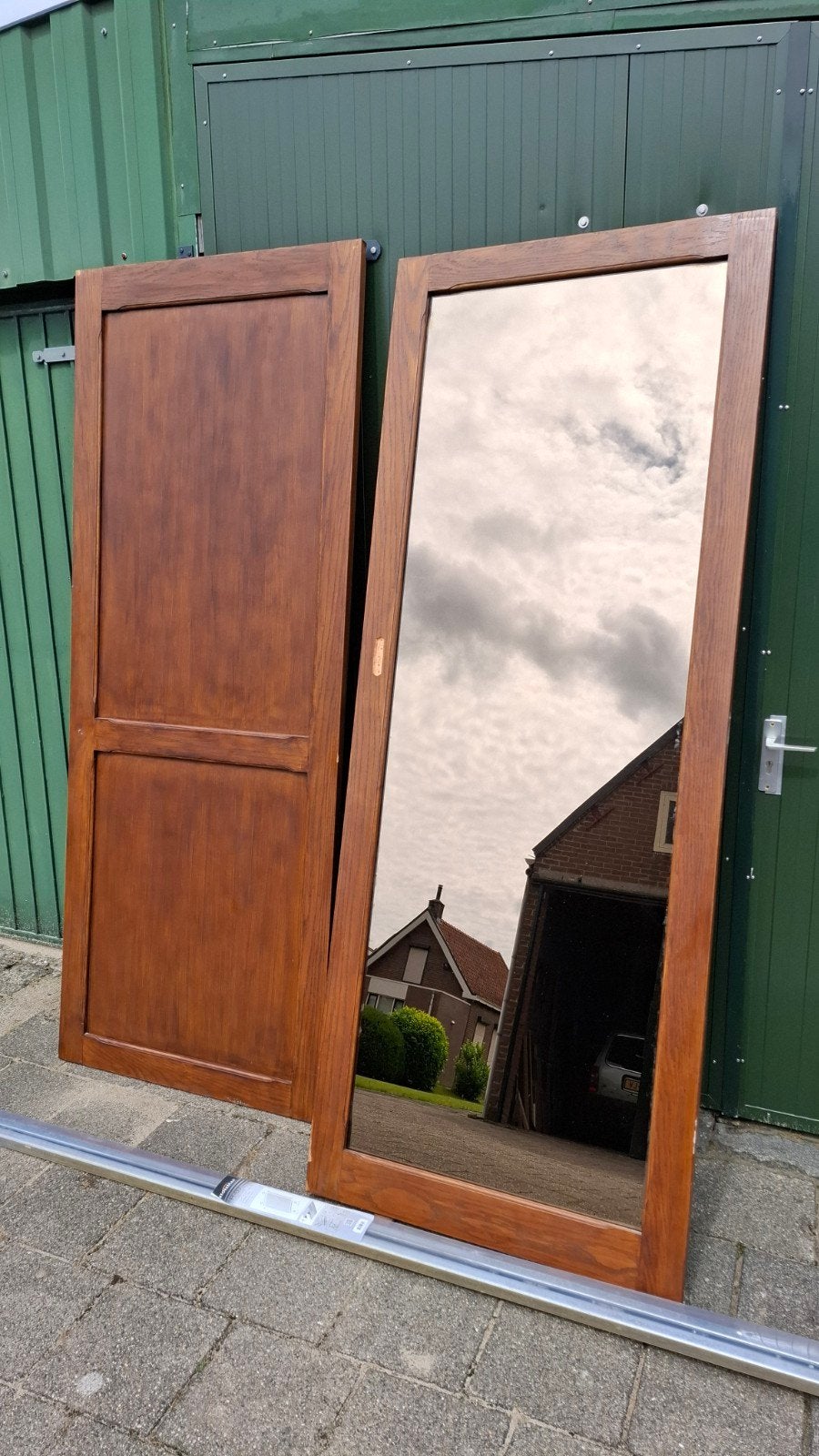 Schuifdeur pakket massief eikenhouten lijsten., Ophalen, Schuifdeur, Binnendeur, 215 cm of meer