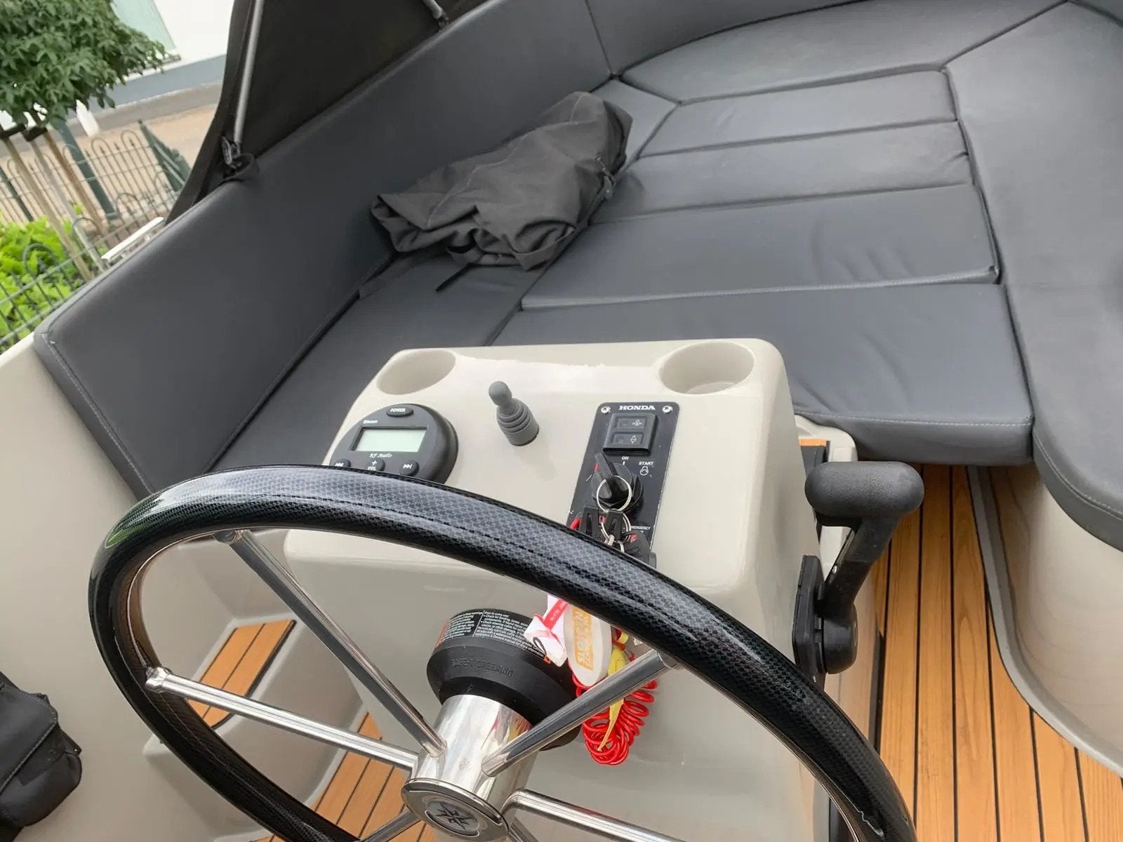 Meersloep 600 Honda 20pk bwj 021 boegschroef teak audio, Overige materialen, Overige brandstoffen, Meersloep, 6 m