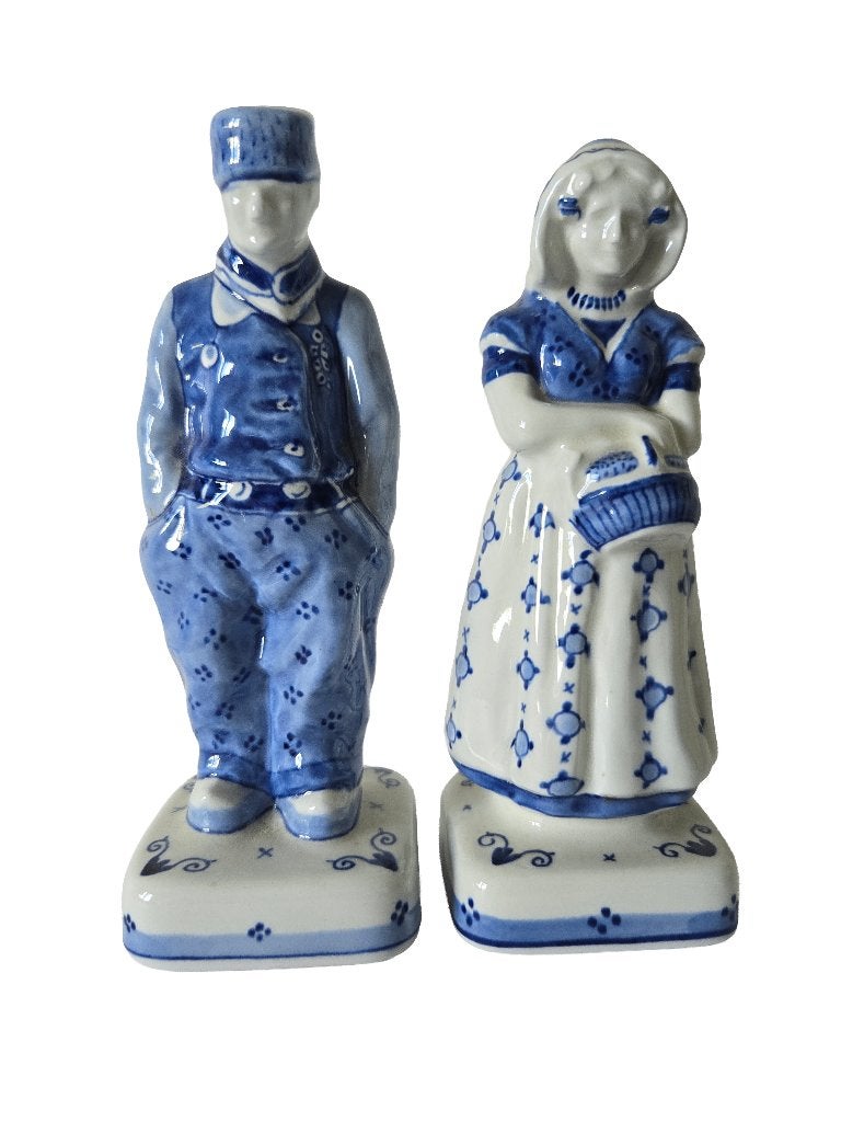 Royal Delft (De Porceleyne Fles) boer en boerin, Ophalen, Nieuw, Mens